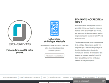 Tablet Screenshot of bio-santis.com